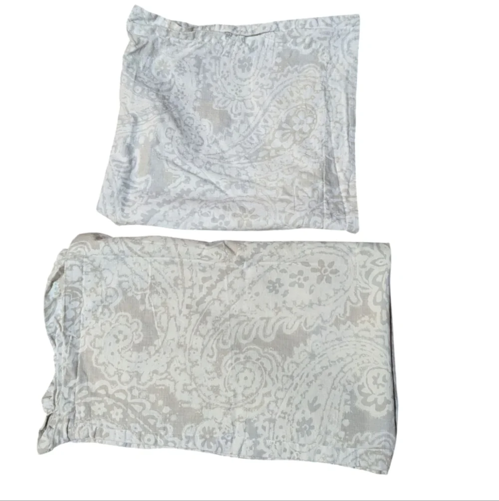 Tommy Hilfiger Shams Cotton Pattern King and Euro Set of 2 Cottagecore
